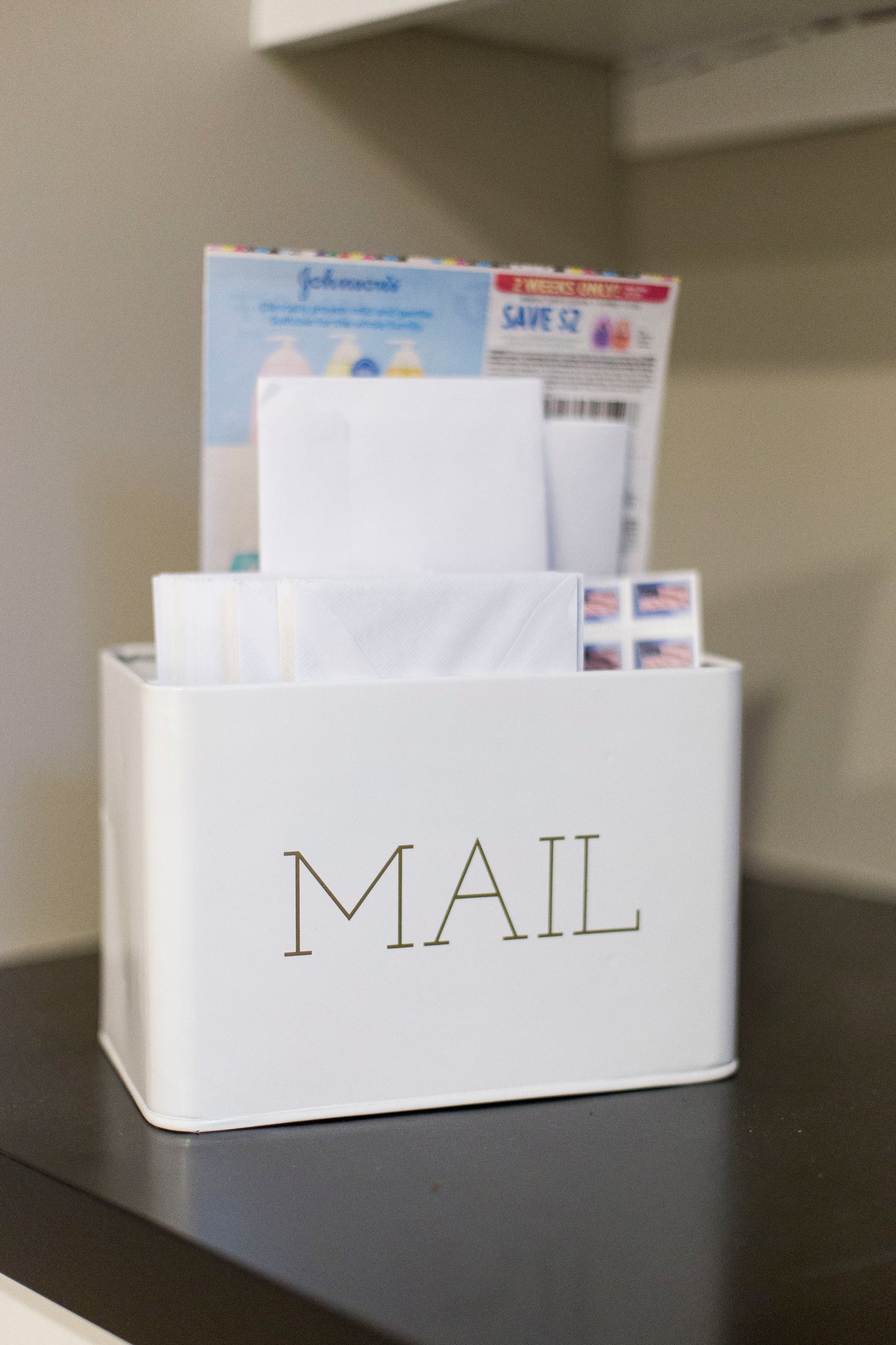 stylish mail organizer