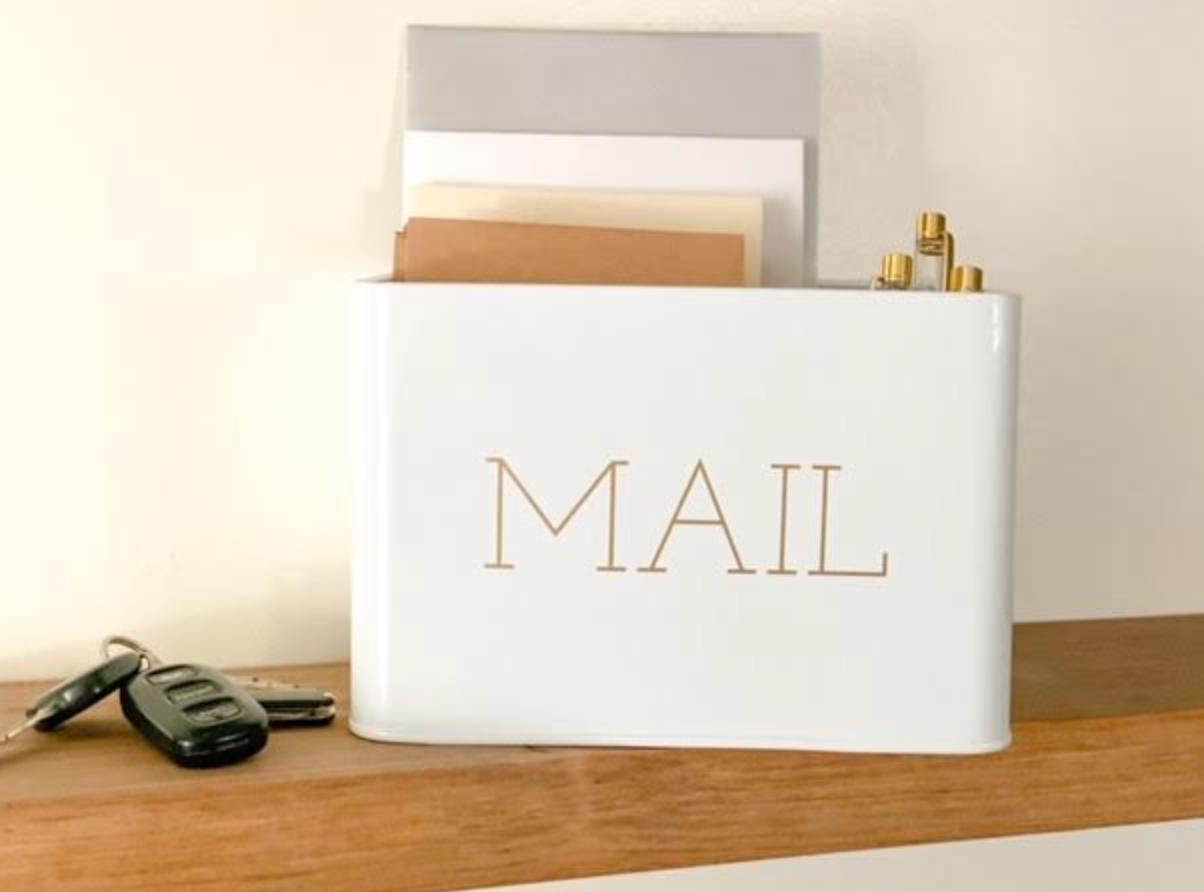 mail organizer can be used in the home, office, hallway, entryway, or any space where you need additional storage.